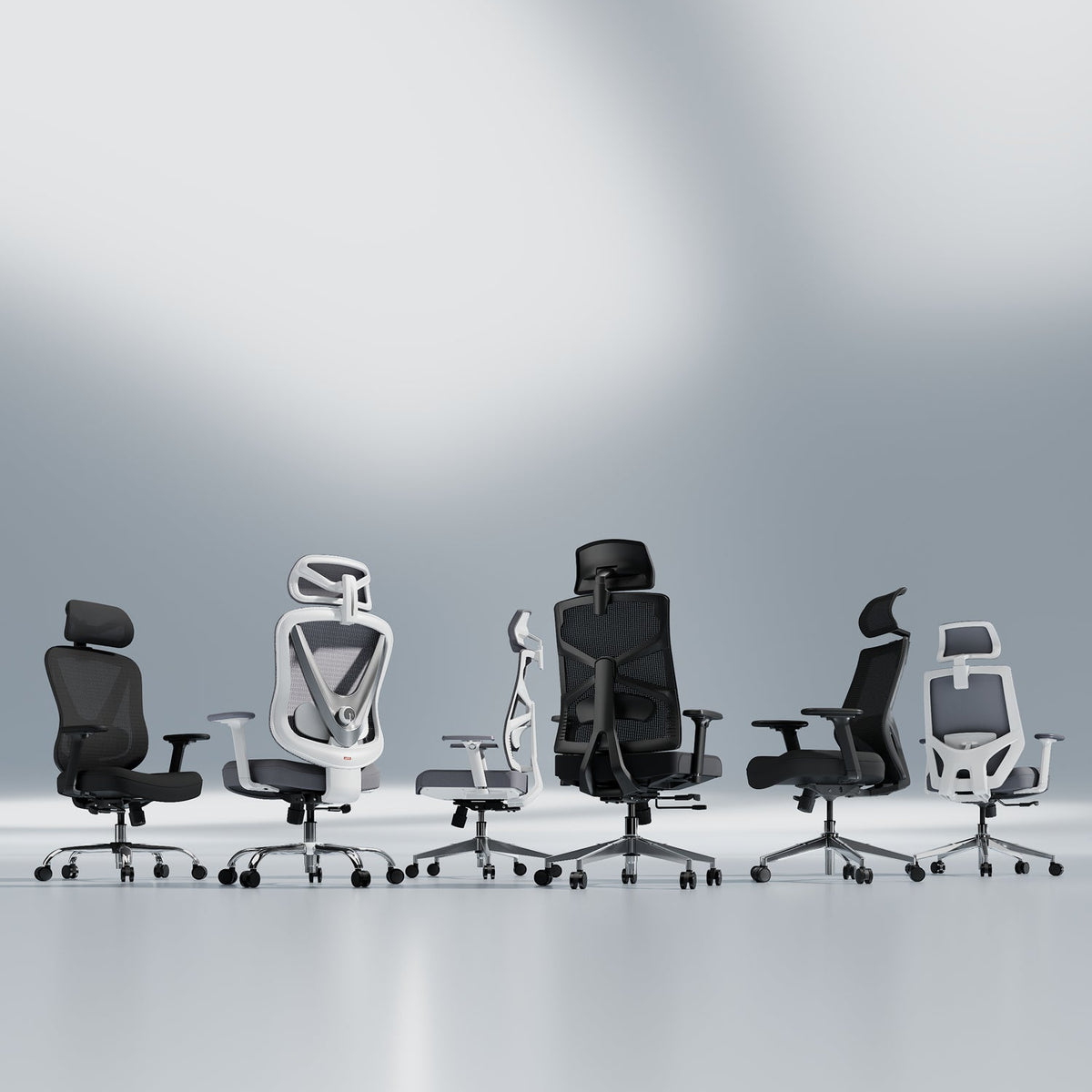 Chaise Bureau Ergonomique Holludle - Support Lombaire 3D & Accoudoirs Réglables | Dos En V Design