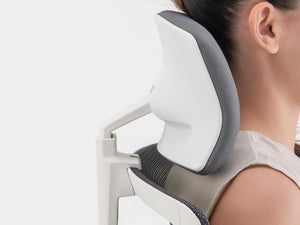 ergonomic office chair with height adjustable headrest