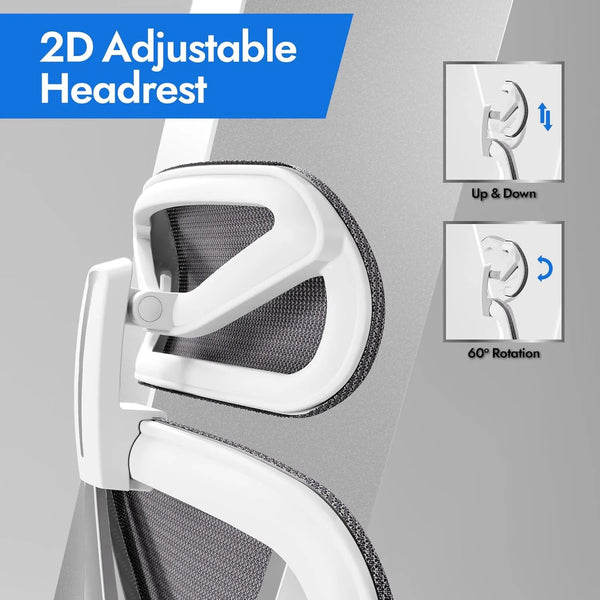 ergonomic office chair with adjustable headrest