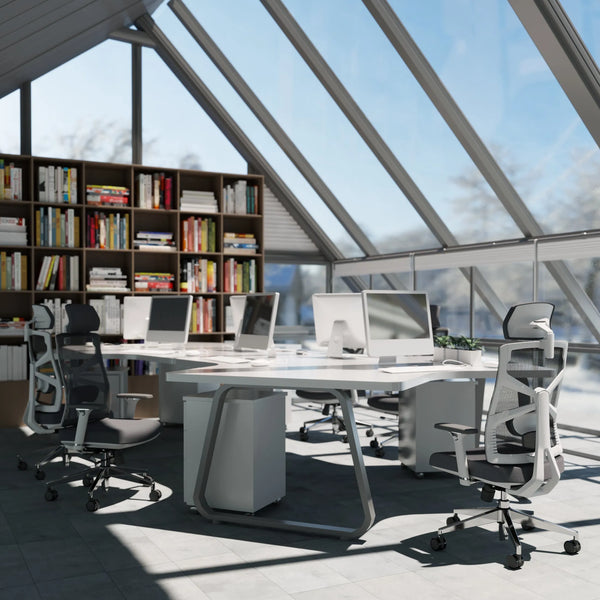 HOLLUDLE ergonomic office chair for improving posture