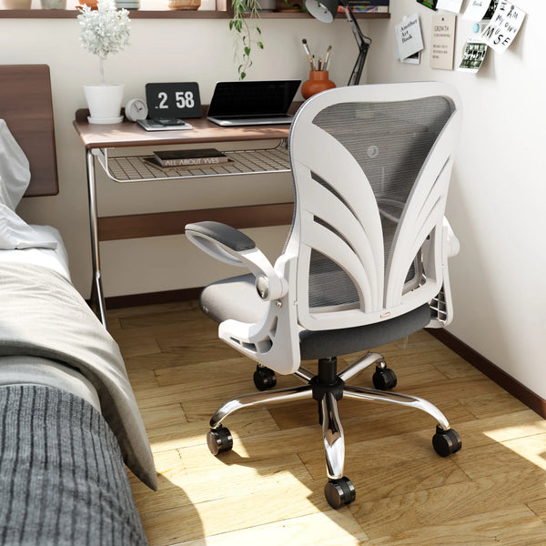 foldable office chair that stores easily under a desk
