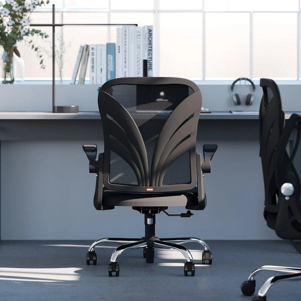 supportive folding desk chair for posture