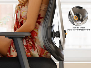 ergonomic office chair with adjustable 3D lumbar support
