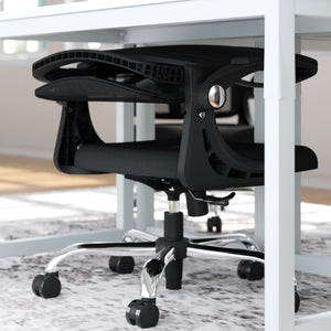 HOLLUDLE Ergonomic Office Chair Foldable Chair for Small Spaces