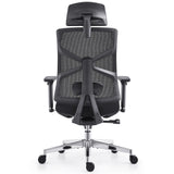HOLLUDLE Shaper ergonomic office chair with adjustable headrest 4D armrests lumbar support seat depth adjustment and recline function