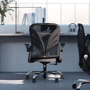 supportive folding desk chair for posture